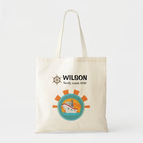 Family Cruise Vacation Travel Keepsake Tote Bag