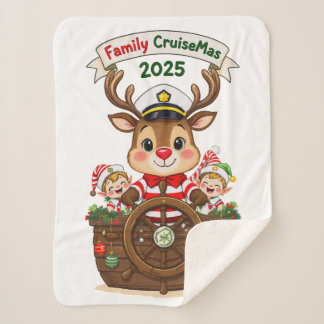 Family CruiseMas 2025 Sherpa Blanket