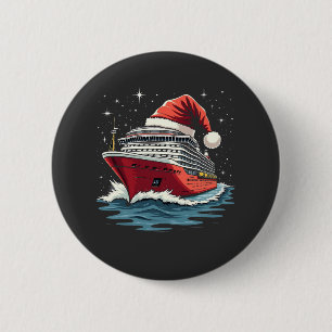 Family Cruising Cruise ship Matching Christmas  Button