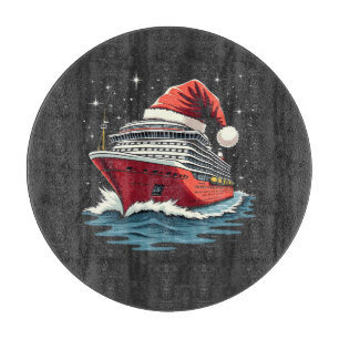 Family Cruising Cruise ship Matching Christmas  Cutting Board