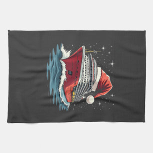 Family Cruising Cruise ship Matching Christmas Kitchen Towel