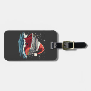 Family Cruising Cruise ship Matching Christmas Luggage Tag