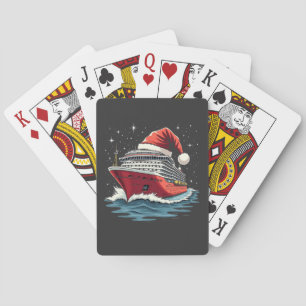 Family Cruising Cruise ship Matching Christmas  Poker Cards