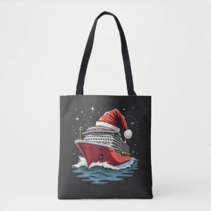 Family Cruising Cruise ship Matching Christmas Tote Bag