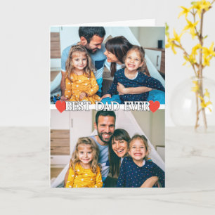 Family Custom 2-photo Template w/Heart For Dad