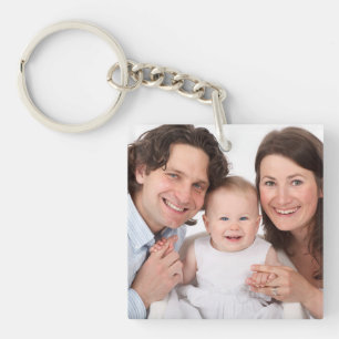 Family Custom Add Photo Keychain