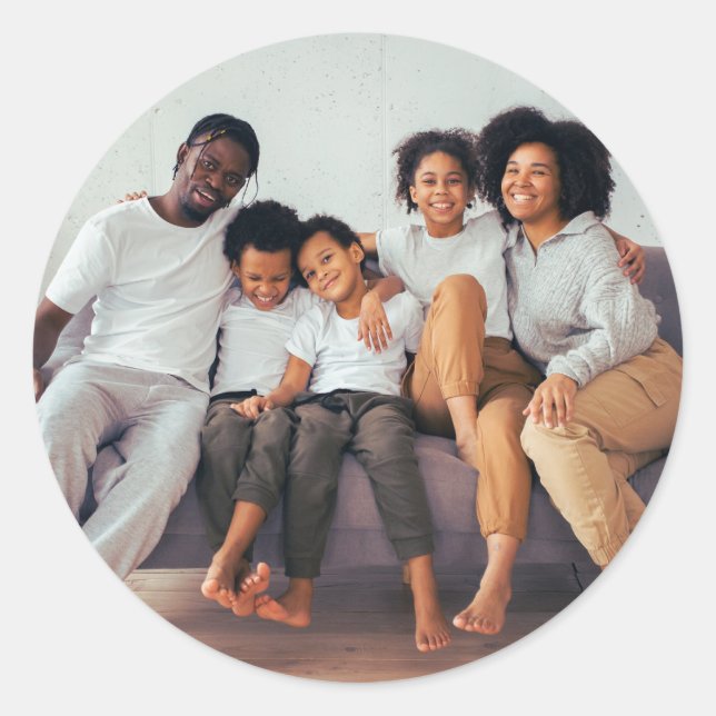 Family Custom Image Sticker , Custom Photo Sticker (Front)