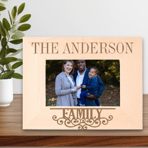 Family Custom Name Personalized Engraved Frames