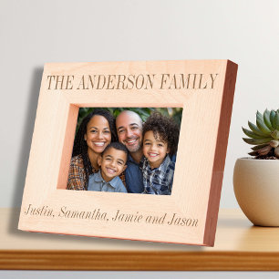 Family Custom Name Personalized Engraved Frames