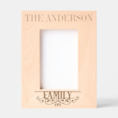 Family Custom Name Personalized Etched Frames (Front)