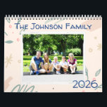 Family Custom Photo 2026 Calendar<br><div class="desc">Check out Happy Planet Parties for more perfect gift ideas for your loved ones!</div>