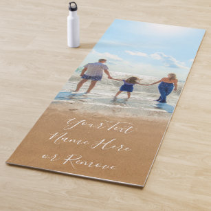Family - Custom Photo and Text - Your Own Design  Yoga Mat