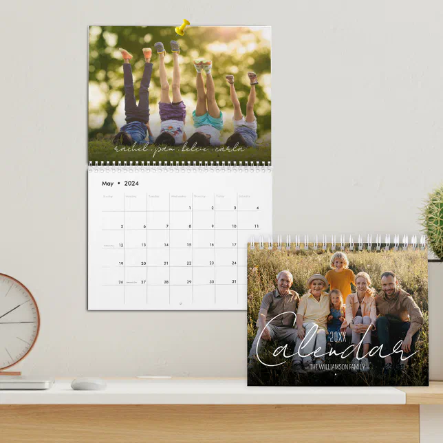 Family Custom Photo Calendar | Zazzle