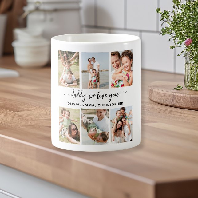 Family Dad - Father's Day Photo Collage Coffee Mug (Creator Uploaded)