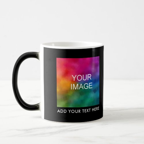 Family Dad Mom Image Photo Company Logo Text Here Magic Mug