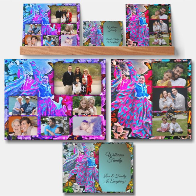 Family Dancing with Flowers & Butterflies PV01 Art Picture Ledge (Creator Uploaded)