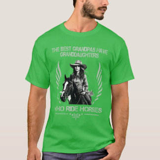 Family Daughter Ride Horses girl T-Shirt