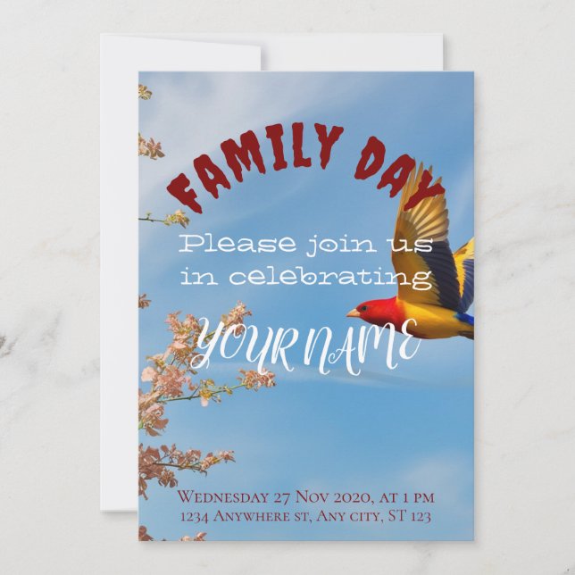 Family day  invitation (Front)