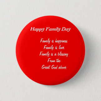 Family Day Pinback Button