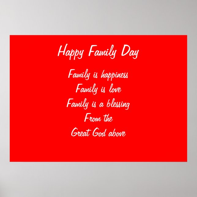 Family Day Poster (Front)