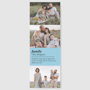 Family Definition 4 Photos Simple SKY BLUE Bookmarks