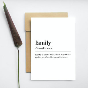 Family Definition Card