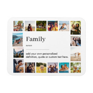 Family Definition Personalized 16 Photo Collage Magnet