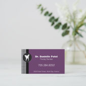 Family Dentist Business Card - Tooth Silhouette (Standing Front)