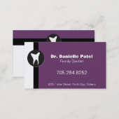 Family Dentist Business Card - Tooth Silhouette (Front/Back)