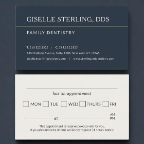 Family Dentistry Office Appointment Reminder Card