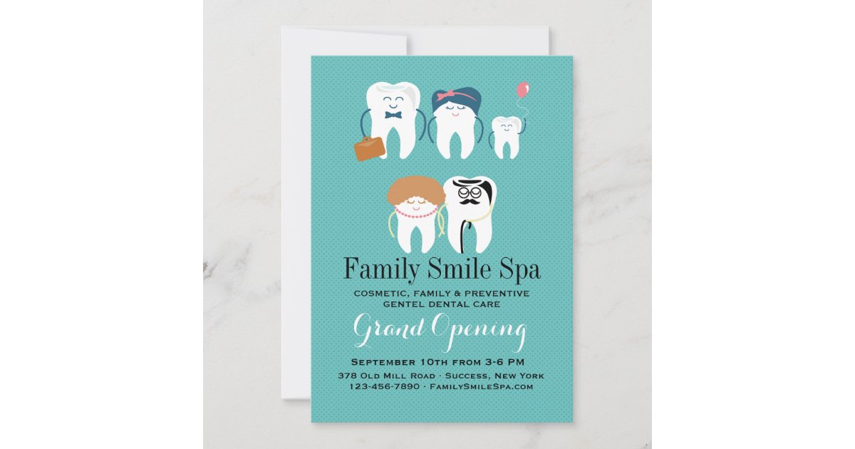 Family Dentistry Office Opening Announcement Zazzle