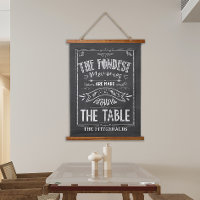 Family Dining Memories Chalkboard Sign