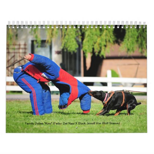 Family Dobes Protection Calendar 2013