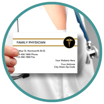 Family Doctor Business Cards by Luckyturtle at Zazzle