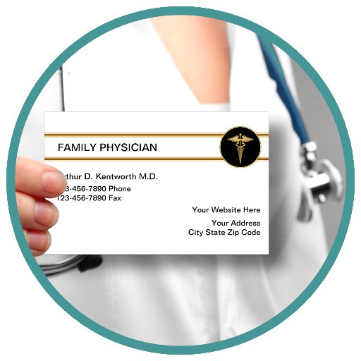 Customizable Family Doctor Business Cards