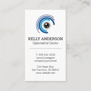 Family Doctor   Practice MD   Optometry Logo Business Card