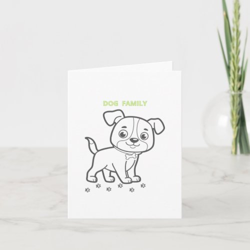 Family Dog Love And Company  Card