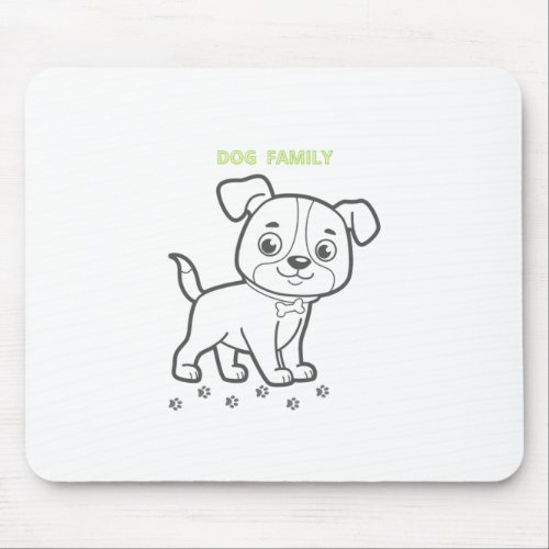 Family Dog Love And Company  Mouse Pad