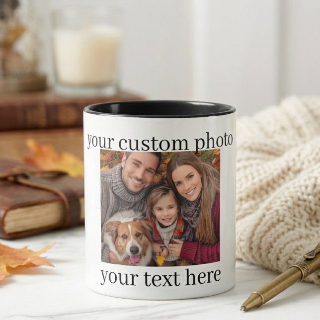 Family & Dog Photo Mug Personalized Gift (Creator Uploaded)