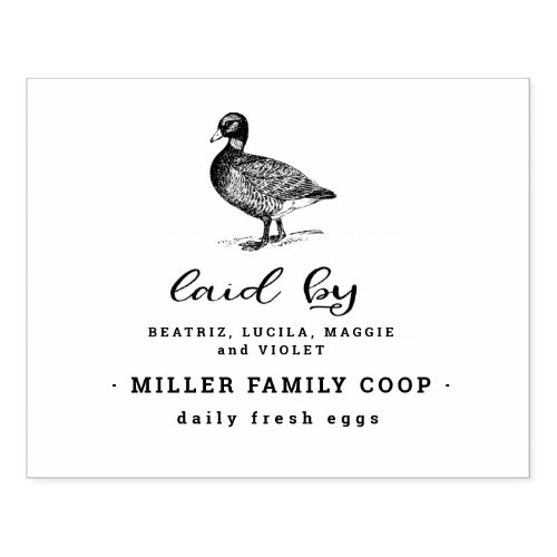 Family Duck Farm  Egg Carton Stamp