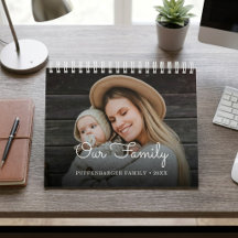 Family Elegant Script Family Photo Collage 2-Year
