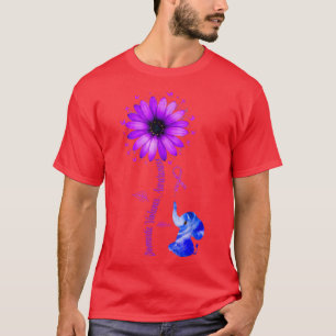 Family Elephants Domestic Violence Awareness Sunfl T-Shirt