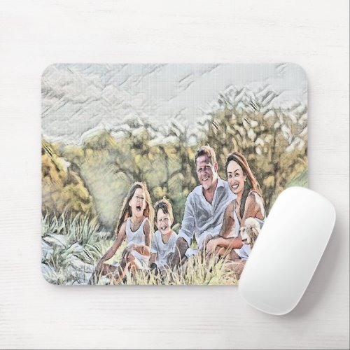 Family enjoying the outdoors mouse pad