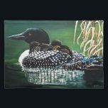 Family Excursion Placemat<br><div class="desc">Loon family out and about for a day out.
Also this painting won the Ducks Unlimited Sponsor Print Artist of the Year for Manitoba 2005.</div>