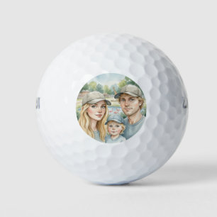 Family face Custom  Golf Balls