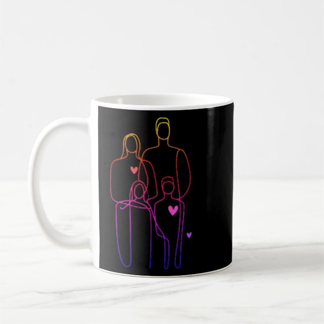 Family Facial Moments: Love and Laughter Coffee Mug (Left)