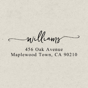 Family Fancy Handwritten Script Simple Self-inking Stamp