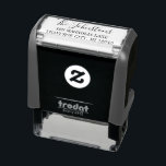 Family Fancy Return Address Self-inking Stamp<br><div class="desc">A simple and clear self inking stamp with your last name and street address. Perfect for inking the return address on thank you notes and letters.</div>