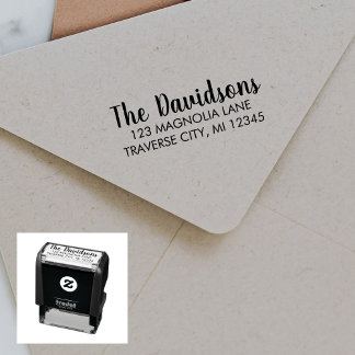 Family Fancy Return Address Self-inking Stamp