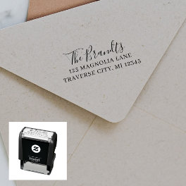 Family Fancy Return Address Self-inking Stamp